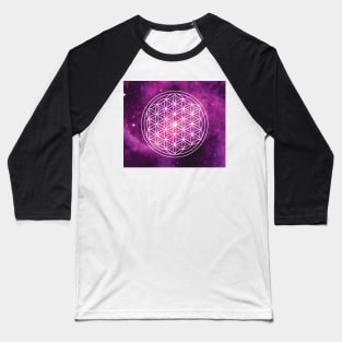 Flower of Life Galaxy Baseball T-Shirt